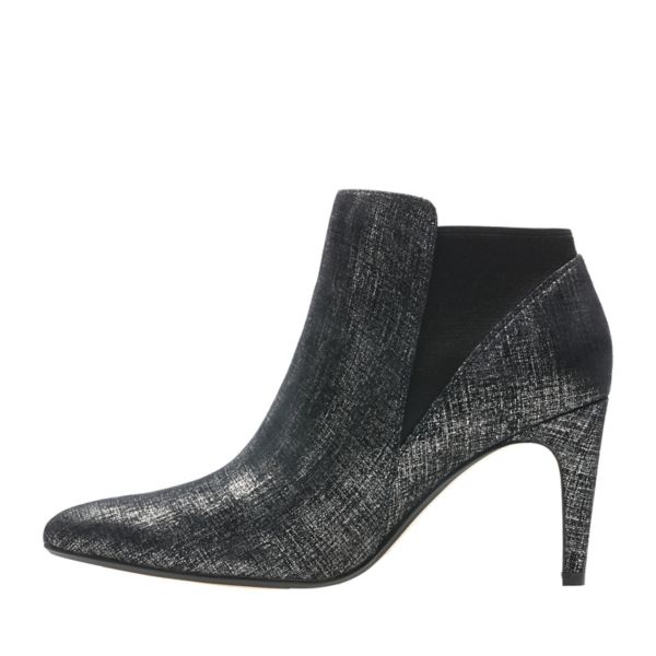 Clarks Womens Laina Violet Ankle Boots Black Metal | UK-7216895